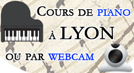 Cours de piano à Lyon ou par Webcam